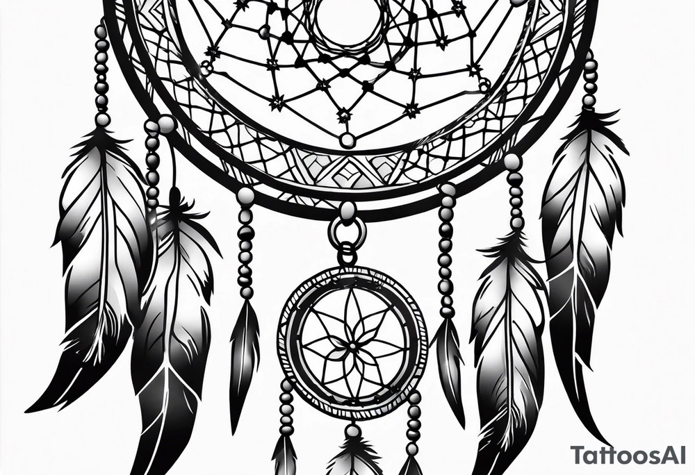 dream catcher tattoo idea