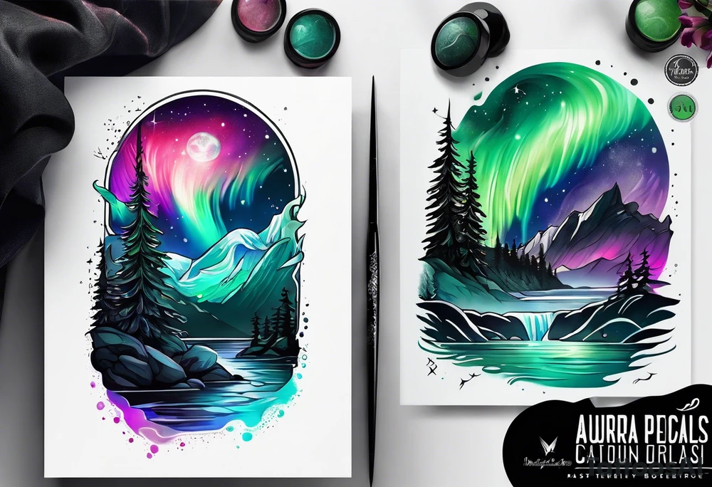 Aurora Borealis tattoo idea