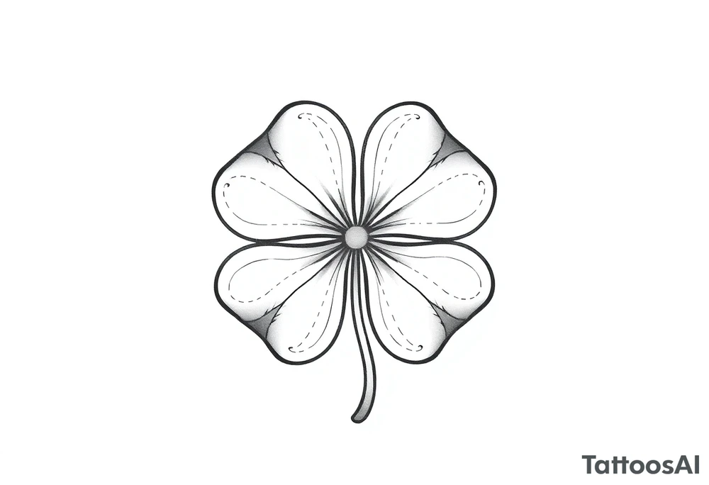 4-leaf clover tattoo idea