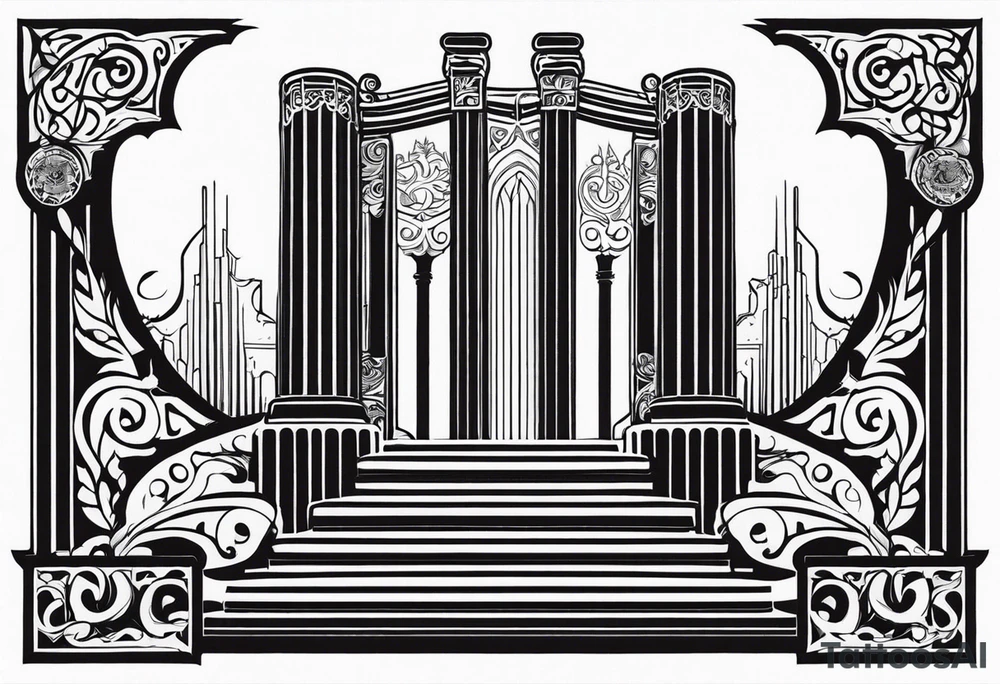 Valhalla steps gates tattoo idea