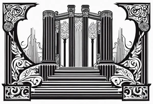 Valhalla steps gates tattoo idea