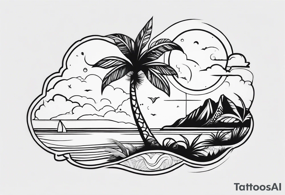 BEACH tattoo idea