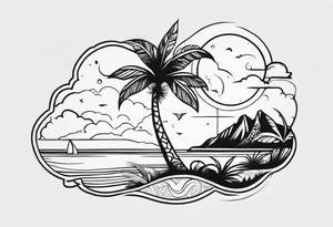 BEACH tattoo idea