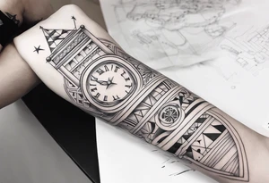 high roller sleeve tattoo idea