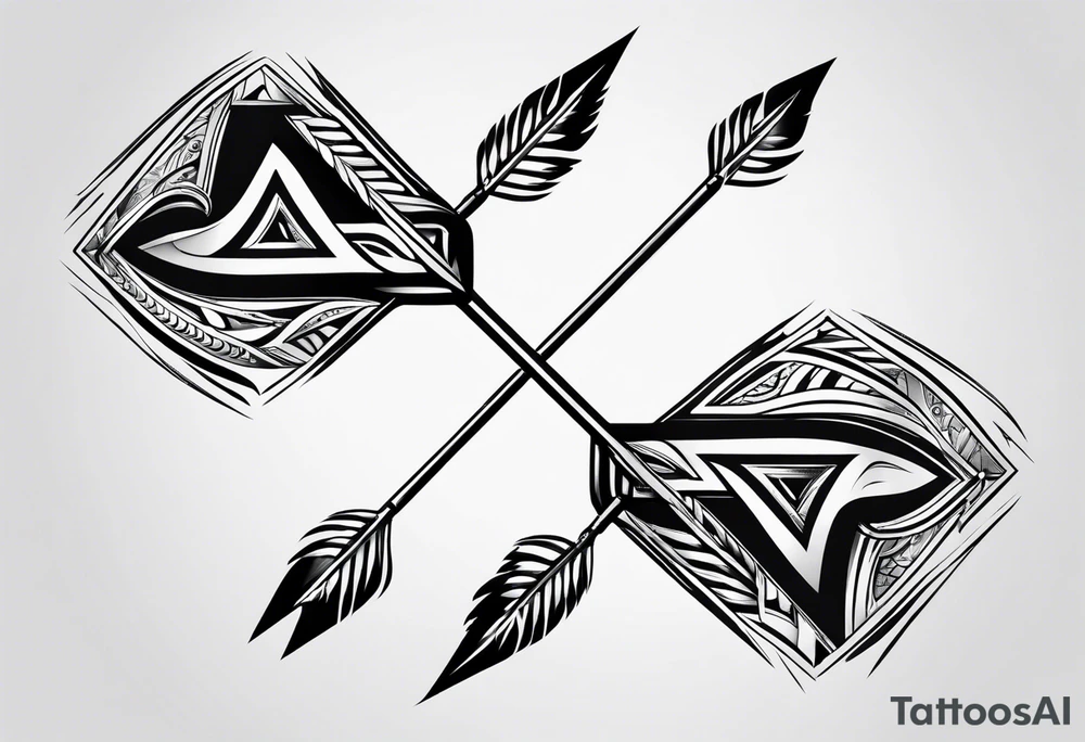 3 tribal arrows tattoo idea