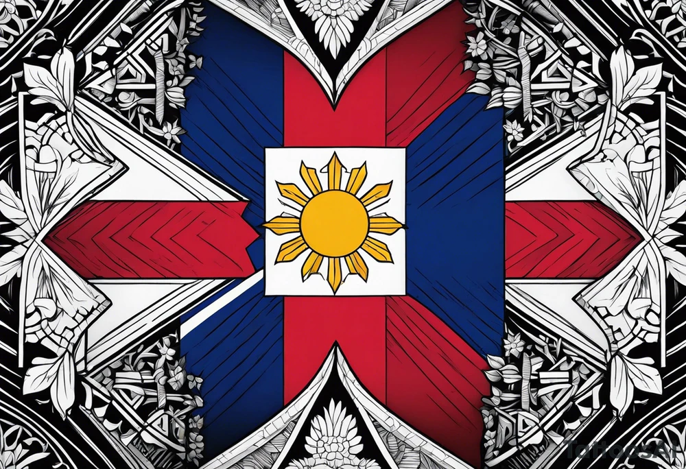 Filipino flag tattoo idea