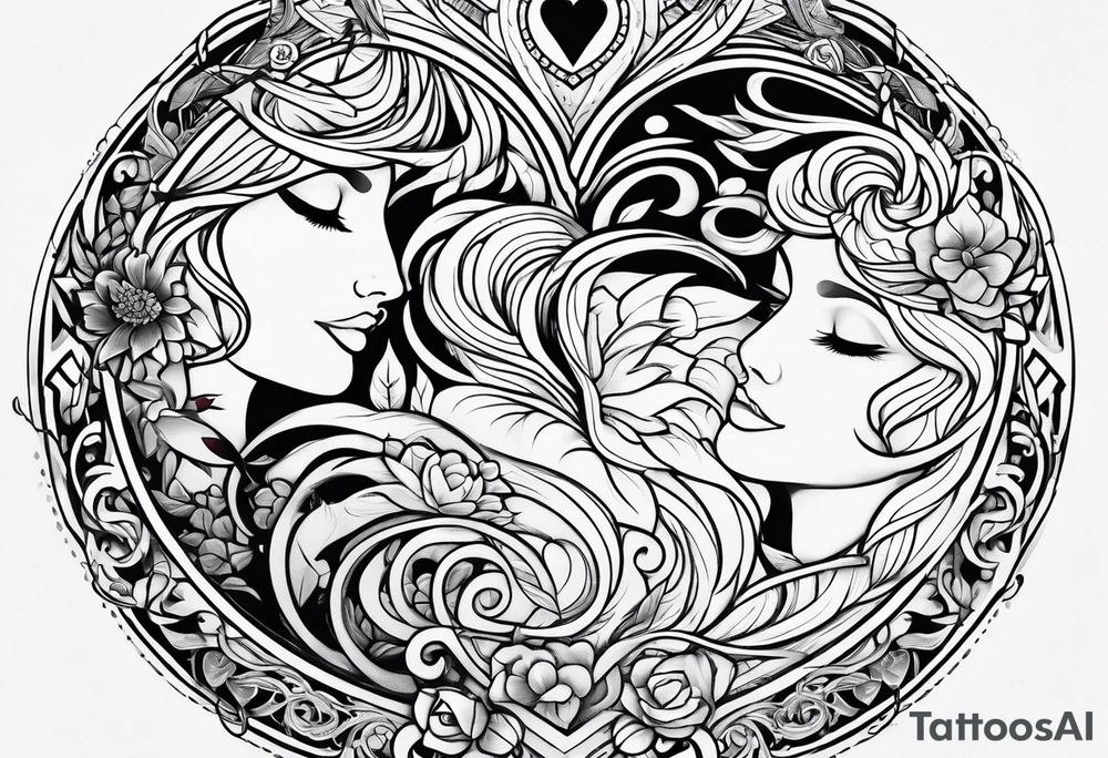 Simple matching symbols couples love trust commitment tattoo idea Simple matching symbols couples love trust commitment tattoo idea