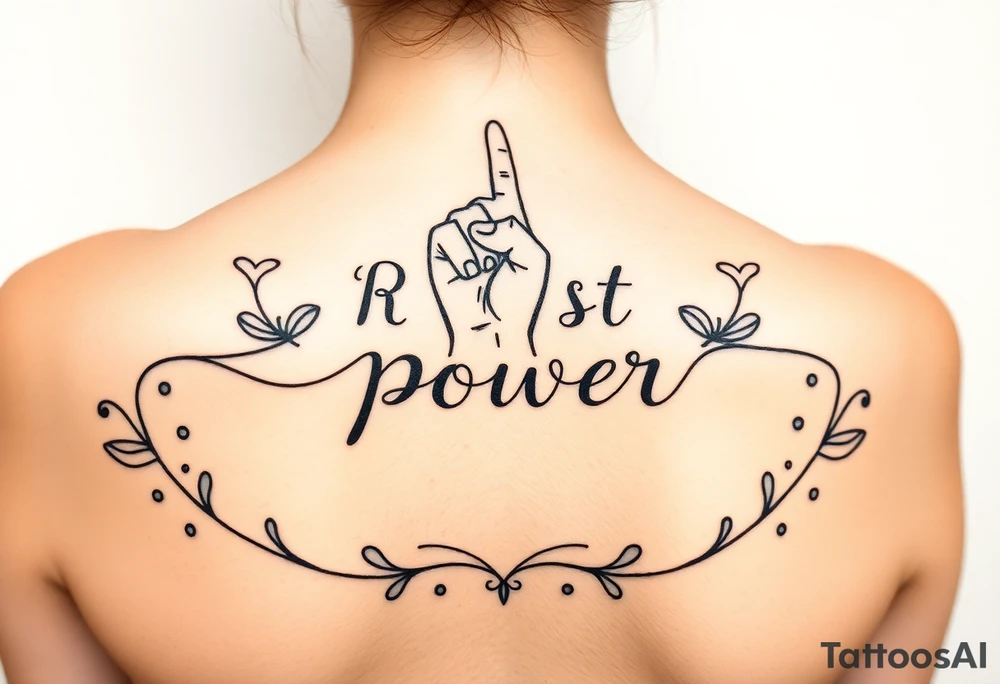 Resist power tattoo idea