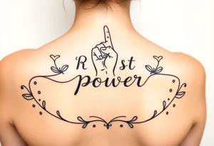 Resist power tattoo idea