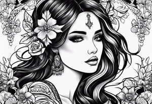 naive hope and brave death in love tattoo idea