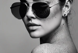 woman with big titts, taurus with sunglasses tattoo idea