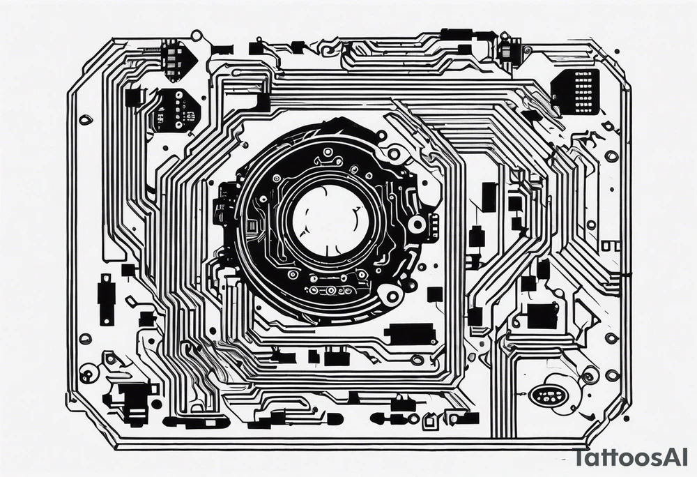 circuit boards tattoo idea