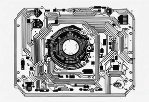 circuit boards tattoo idea