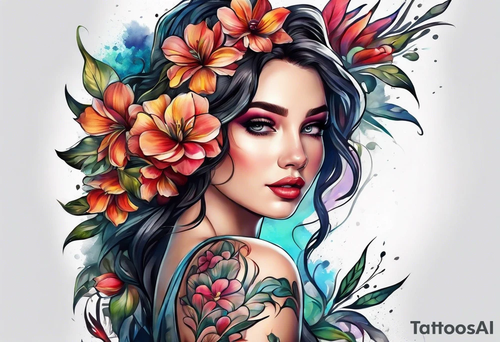 Flower tattoo idea
