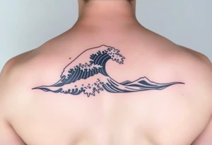 3 waves, sets are coming in from the open ocean. Wave lines tattoo idea