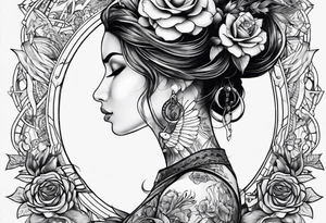 discipline and consistency words tattoo idea