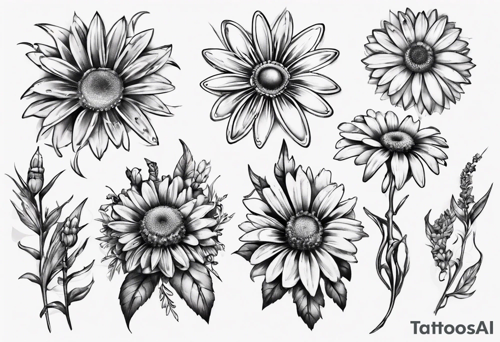 Iron Daisy tatoo tattoo idea