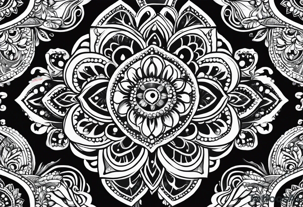 henna pattern for men tattoo idea