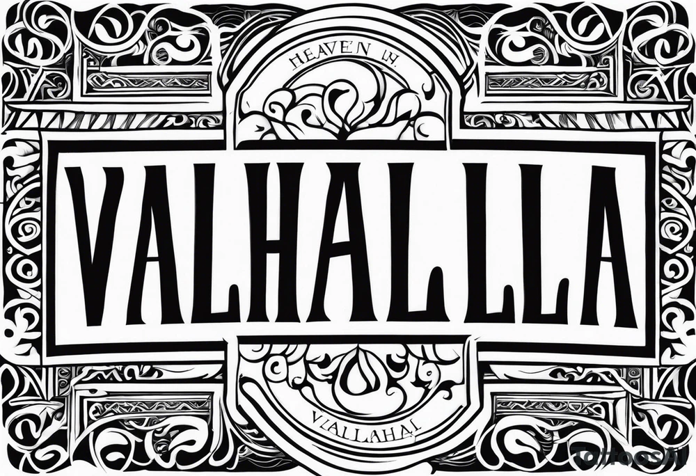 Valhalla heaven tattoo idea