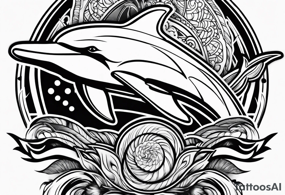 Miami dolphins tattoo idea