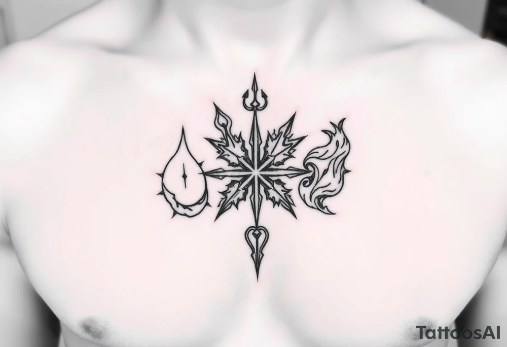 Four elements tattoo idea