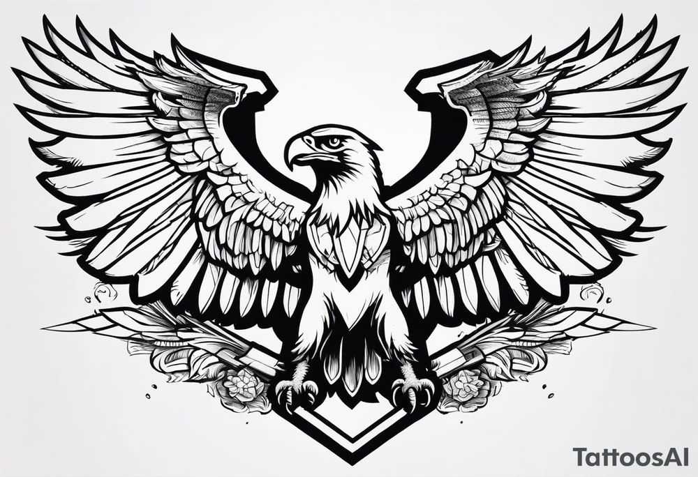 Battle eagle tattoo idea