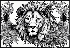 Lion leo tattoo idea