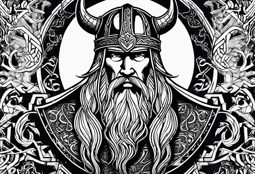 Viking, thor, odin, norse god, viking language, powerfull, war tattoo idea