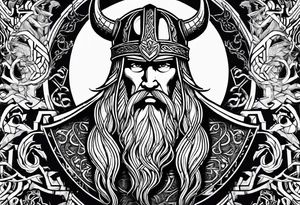 Viking, thor, odin, norse god, viking language, powerfull, war tattoo idea