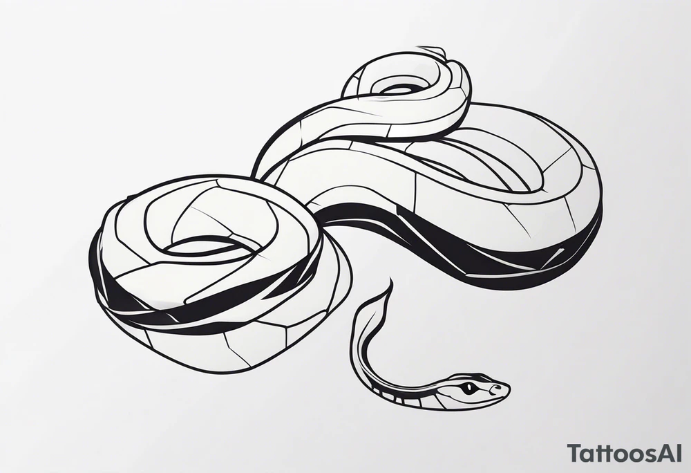 Snake wrapped around arm tattoo idea