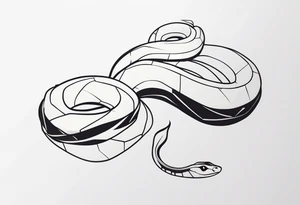 Snake wrapped around arm tattoo idea