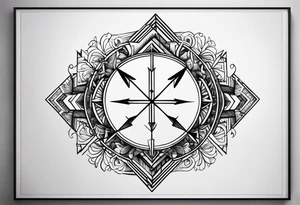 one down six up with the one being the number one and down being a arrow and six being a number and up being a arrow tattoo idea