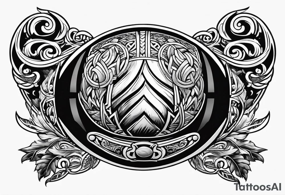 Rugby ball viking tattoo idea