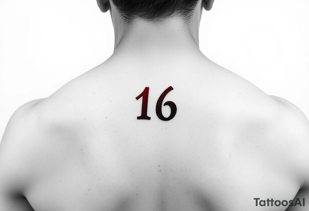 ジェファーソン
         16 
Red letter in the end of front of neck small letters tattoo idea