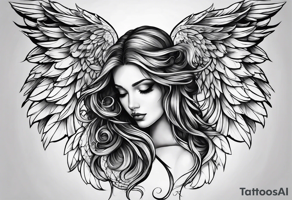 Angel tattoo idea