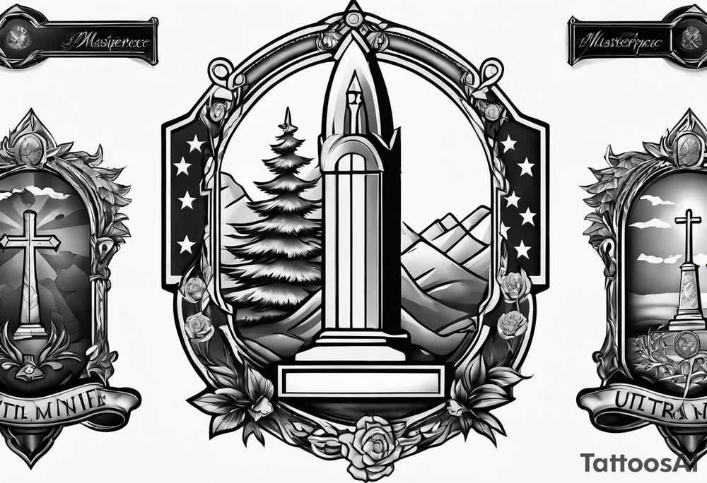 Military headstones tattoo idea