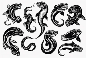 Electric eel tattoo idea