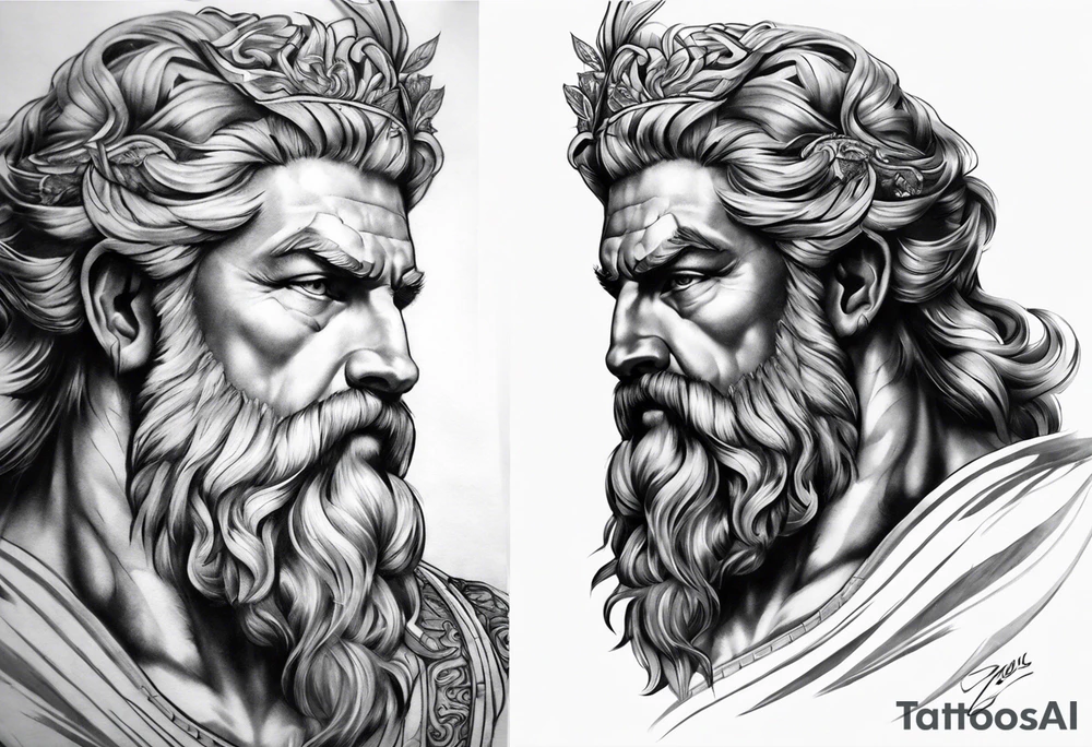 Zeus sleeve tattoo idea