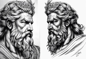 Zeus sleeve tattoo idea