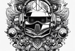 daft punkt making musik tattoo idea