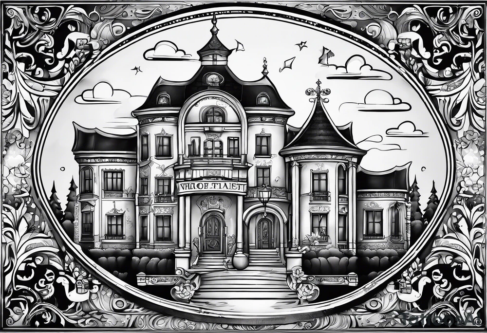 "Property of Washito" with a small, stylized lock and key. tattoo idea