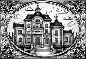 "Property of Washito" with a small, stylized lock and key. tattoo idea