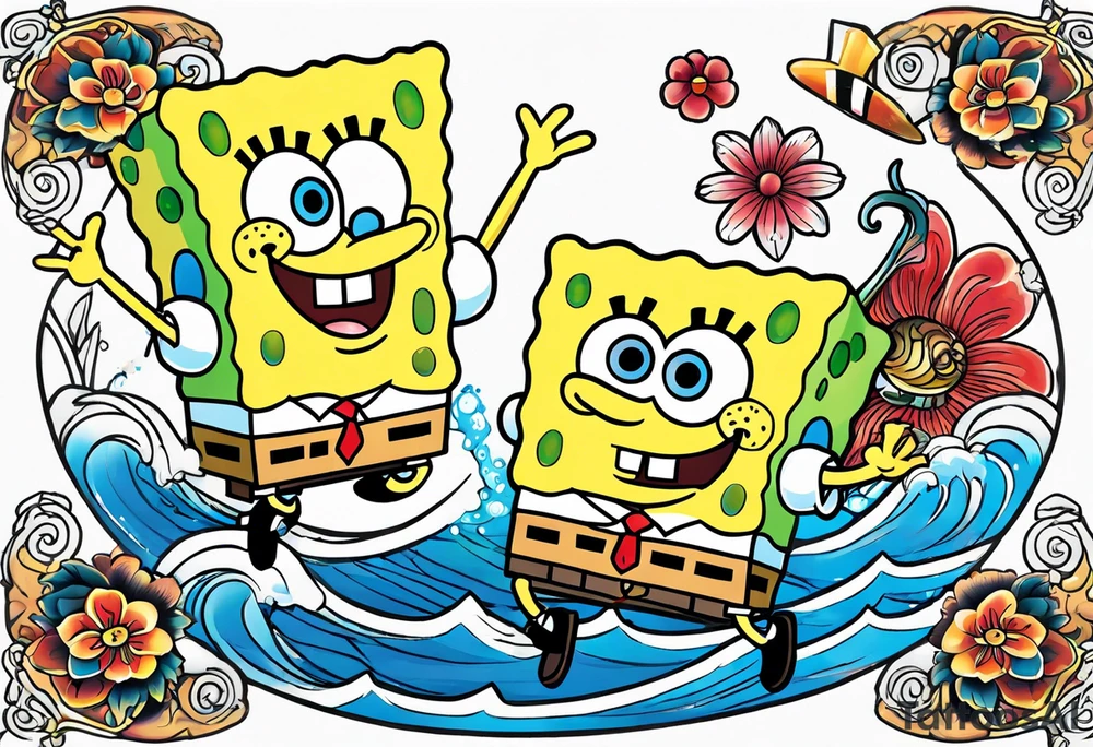 SpongeBob SquarePants tattoo idea