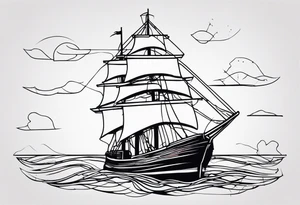 Broken rigging tattoo idea