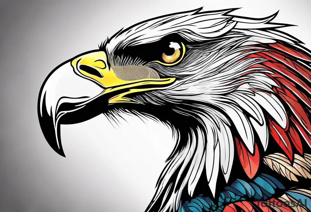 American Eagle clothing chest tattoo tattoo idea