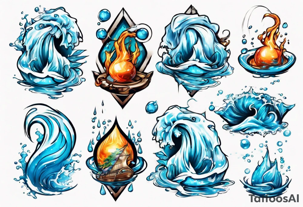 water element tattoo idea