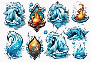 water element tattoo idea