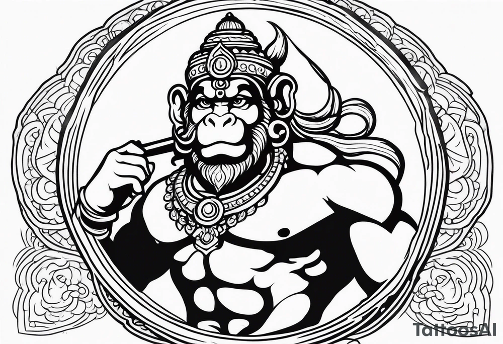 hanuman visna tattoo idea