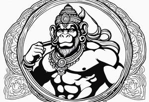 hanuman visna tattoo idea