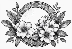 diphylleia grayi and moon tattoo idea